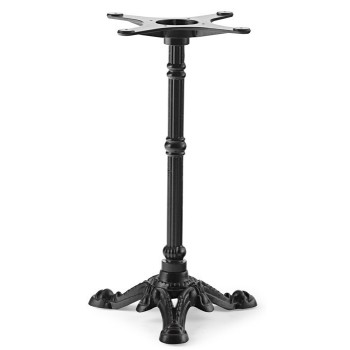 Base de mesa BRISTOL NEW, fundición, 3 pies, negra, altura 72 cms