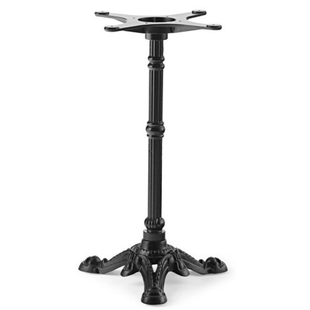 Base de mesa BRISTOL NEW, fundición, 3 pies, negra, altura 72 cms
