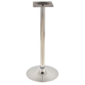 Base de mesa CRISS NEW, alta, cromada, base 45 cms diámetro, altura 110 cms