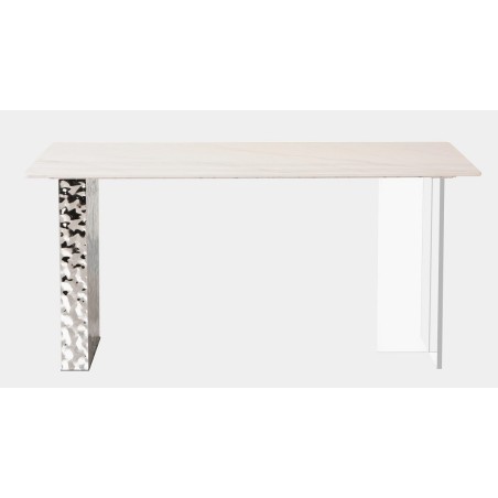 Mesa VENETO, acero inoxidable, acrílico, tapa de cerámica, 160 x 90 cms-0