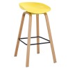 Taburete DANTE NEW (SU), metal, polipropileno amarillo