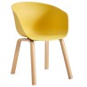 Sillón DANTE NEW (SU), metal, polipropileno amarillo