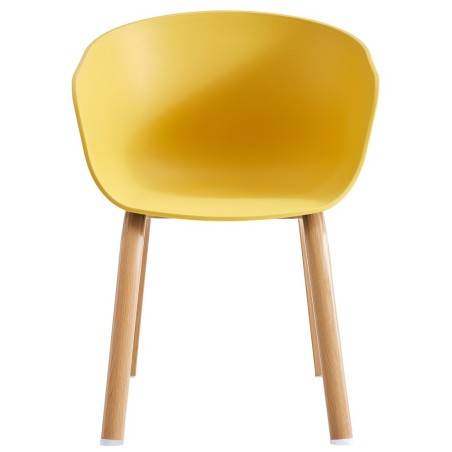Sillón DANTE NEW (SU), metal, polipropileno amarillo-0