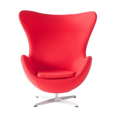 Sillón EG (TE), fibra de vidrio, basculante, tapizado cachemir rojo-0