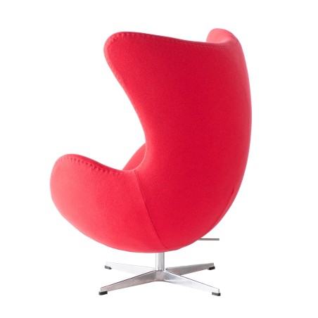 Sillón EG (TE), fibra de vidrio, basculante, tapizado cachemir rojo-2