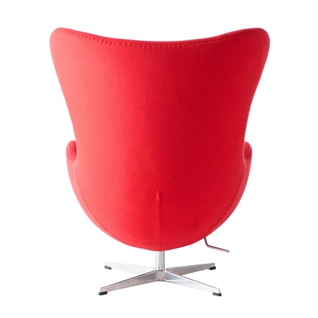 Sillón EG (TE), fibra de vidrio, basculante, tapizado cachemir rojo-3