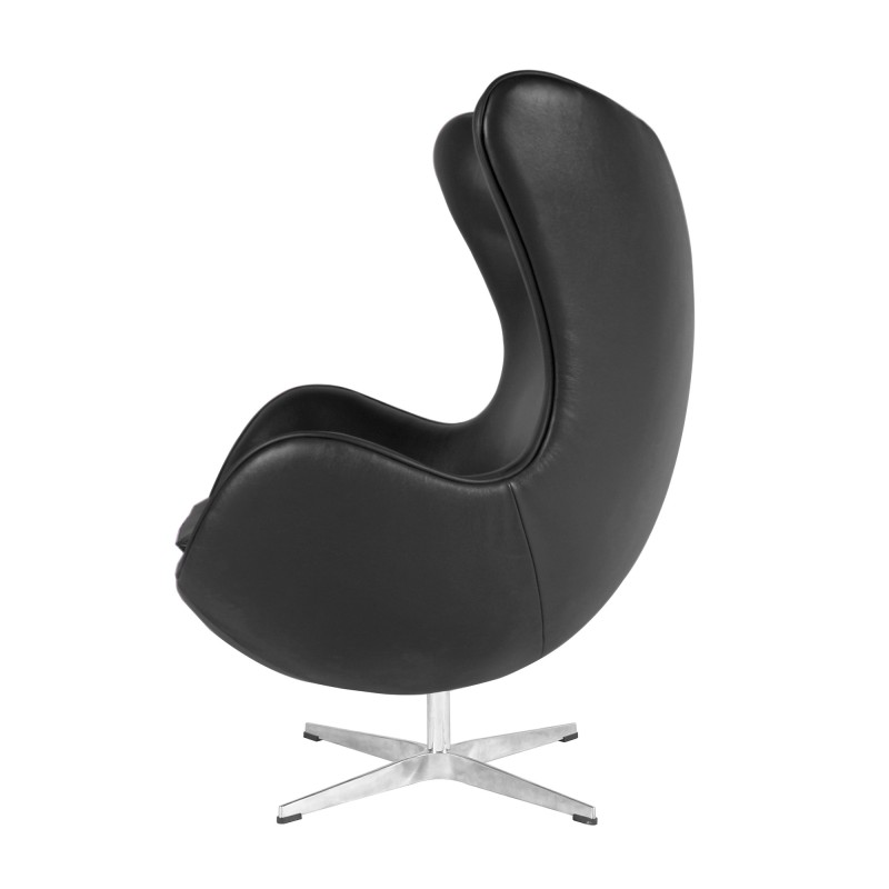 Sillón EG (TE), fibra de vidrio, basculante, tapizado similpiel negra-5