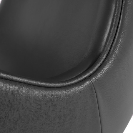 Sillón EG (TE), fibra de vidrio, basculante, tapizado similpiel negra-8
