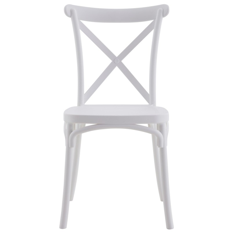 Silla CORFÚ, apilable, tratamiento anti UV, polipropileno blanco-0