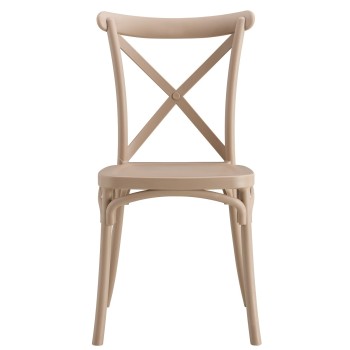 Silla CORFÚ, apilable, tratamiento anti UV, polipropileno tórtora 2