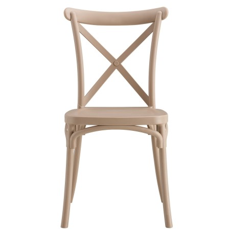Silla CORFÚ, apilable, tratamiento anti UV, polipropileno tórtora-0