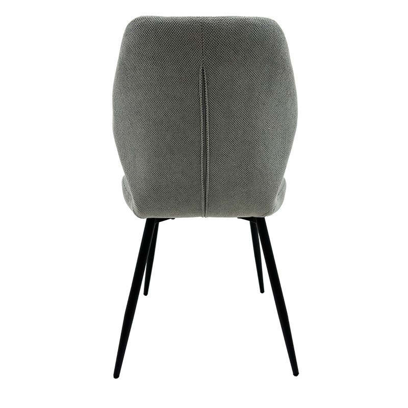 Silla DINARD, metal, tapizado tejido linen gris-2