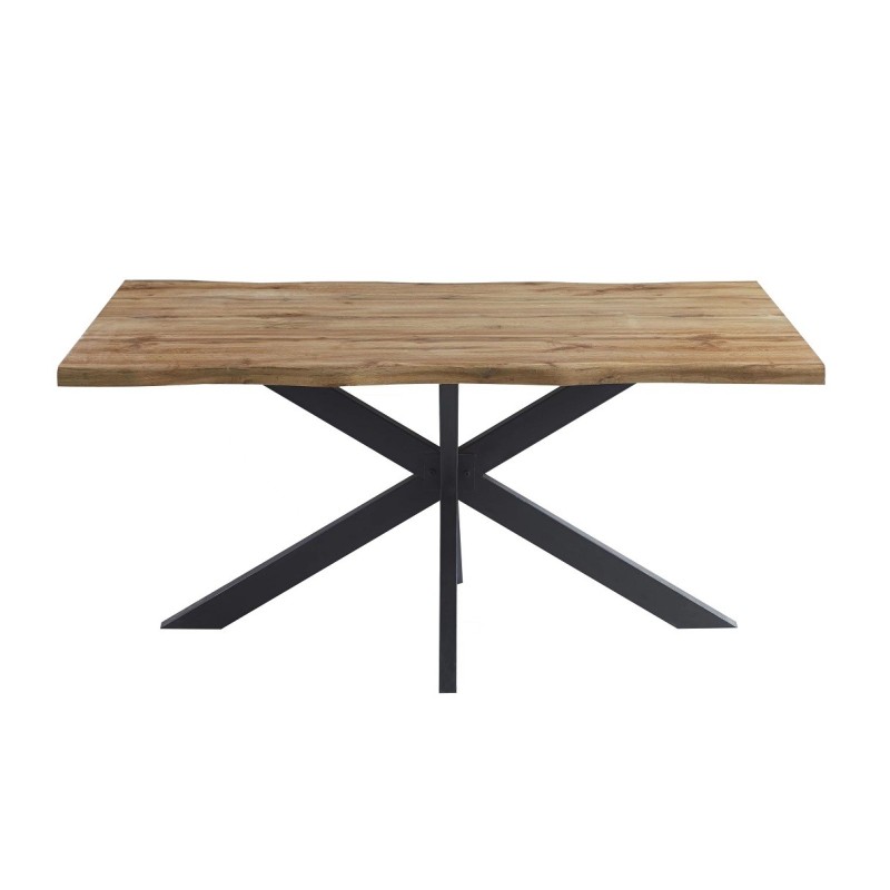 Mesa TOLEDO 150, metal negro, tapa DM bilaminado de 150 x 90 cms-0