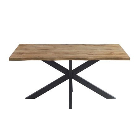 Mesa TOLEDO 150, metal negro, tapa DM bilaminado de 150 x 90 cms-0