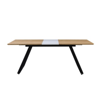 Mesa BÉRGAMO, extensible, metal, DM bilaminado,160 ~ 200x90 cms 2