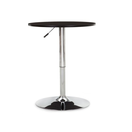 Mesa MABEL, graduable, tapa soft negra, 70 cms de diámetro-0