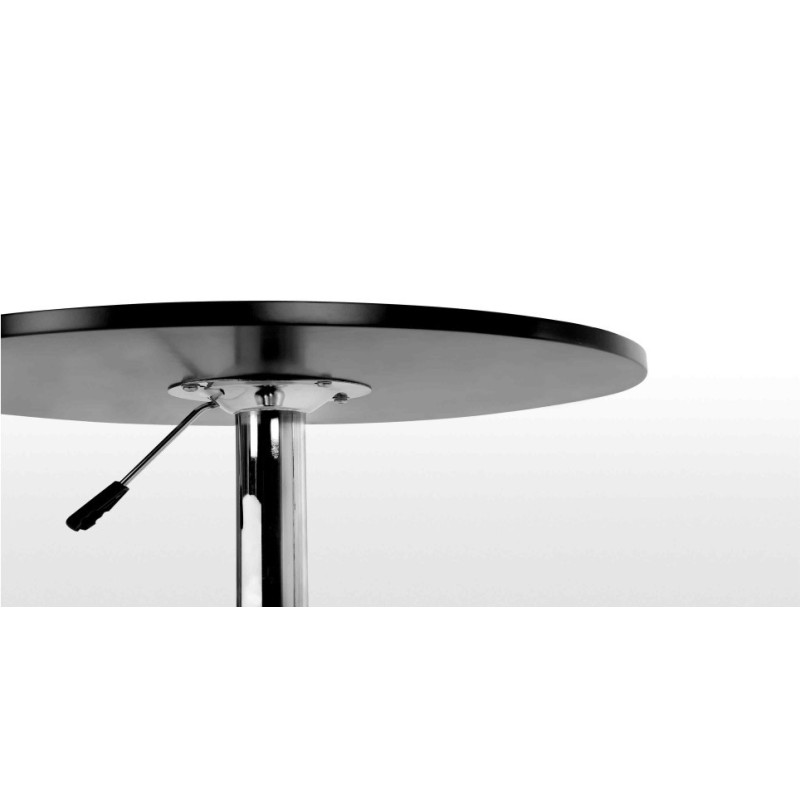 Mesa MABEL, graduable, tapa soft negra, 70 cms de diámetro-2