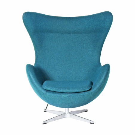 Sillón EG (TE), fibra de vidrio, basculante, tapizado cachemir turquesa-0