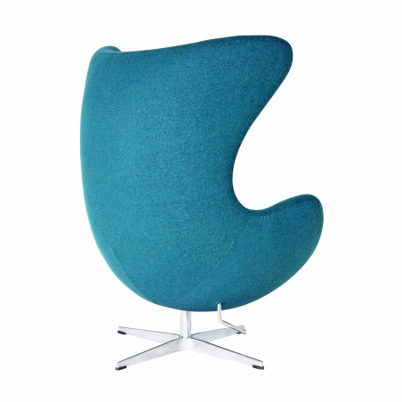Sillón EG (TE), fibra de vidrio, basculante, tapizado cachemir turquesa-2