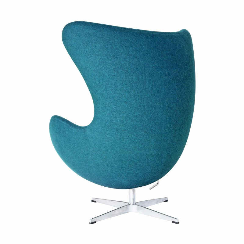 Sillón EG (TE), fibra de vidrio, basculante, tapizado cachemir turquesa-4