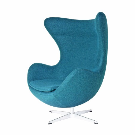 Sillón EG (TE), fibra de vidrio, basculante, tapizado cachemir turquesa-6