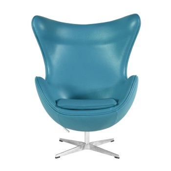 Sillón EG (TE), fibra de vidrio, basculante, tapizado similpiel turquesa 2