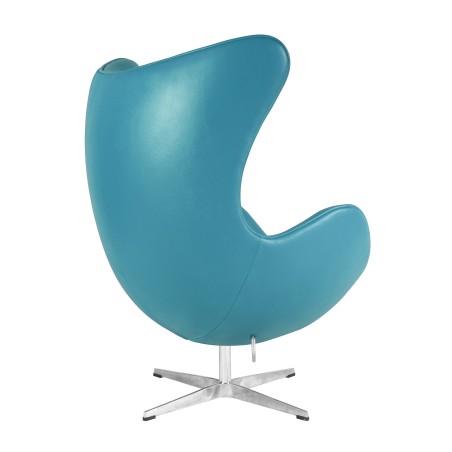 Sillón EG (TE), fibra de vidrio, basculante, tapizado similpiel turquesa-2