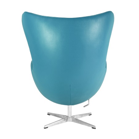 Sillón EG (TE), fibra de vidrio, basculante, tapizado similpiel turquesa-3