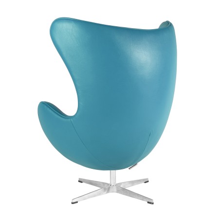 Sillón EG (TE), fibra de vidrio, basculante, tapizado similpiel turquesa-4