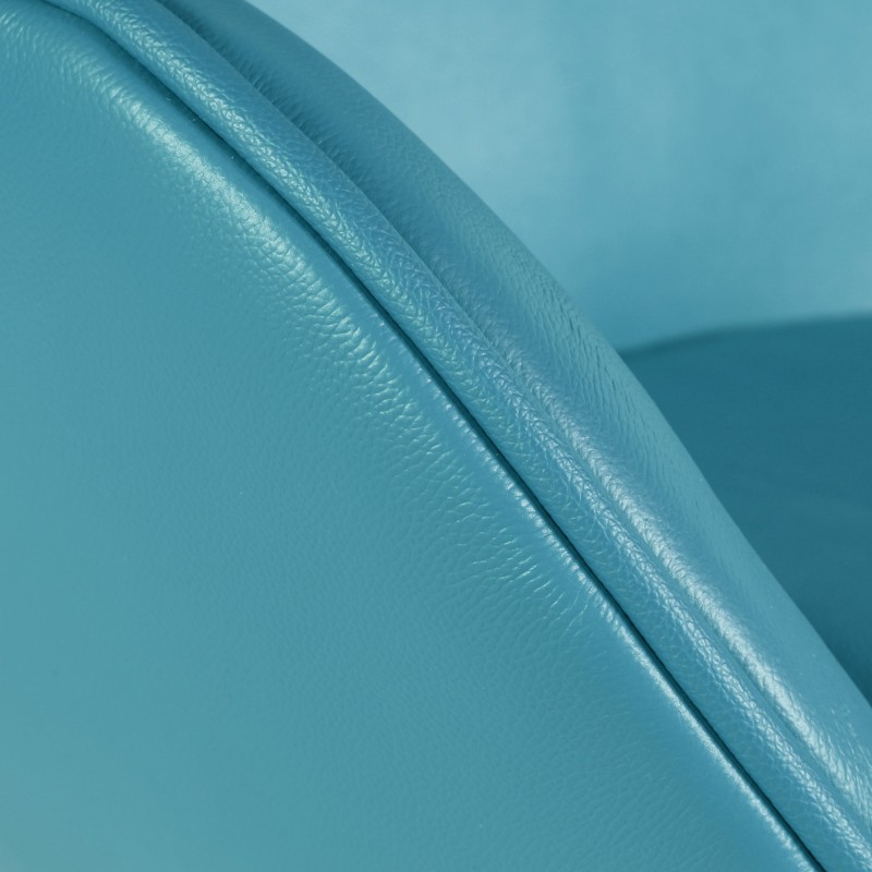 Sillón EG (TE), fibra de vidrio, basculante, tapizado similpiel turquesa-7