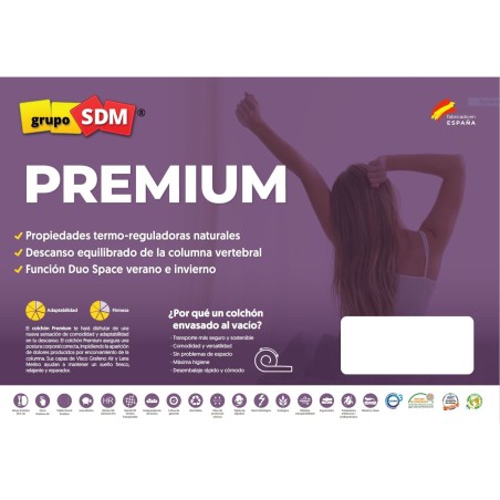 Colchón PREMIUM SDM, 140 x 190 cms-4