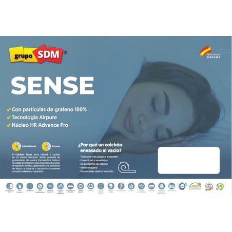 Colchón SENSE SDM, 160 x 200 cms-4
