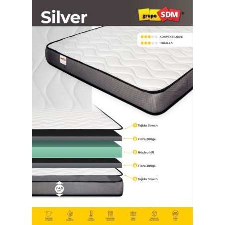 Colchón SILVER SDM, 105 x 200 cms