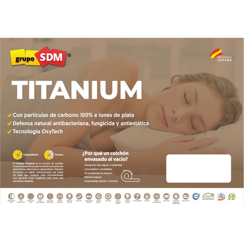 Colchón SPRING TITANIUM SDM, 75 x 190 cms-5