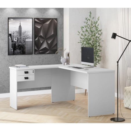 Mesa auxiliar ECO, bilaminado color platino, 90 x 40 cms-2
