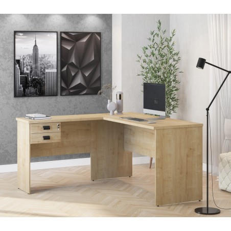 Mesa auxiliar ECO, bilaminado color natura, 90 x 40 cms-2