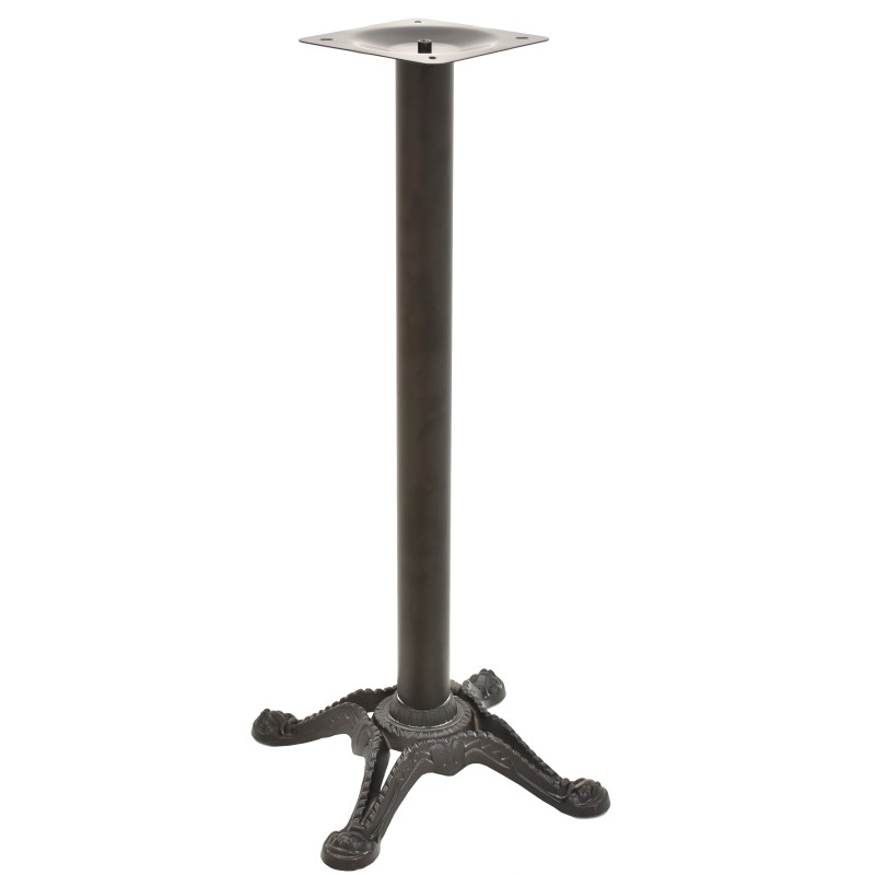 Base de mesa RÓDANO, alta, fundición, negra, base de 58 x 58 cms, altura 115 cms