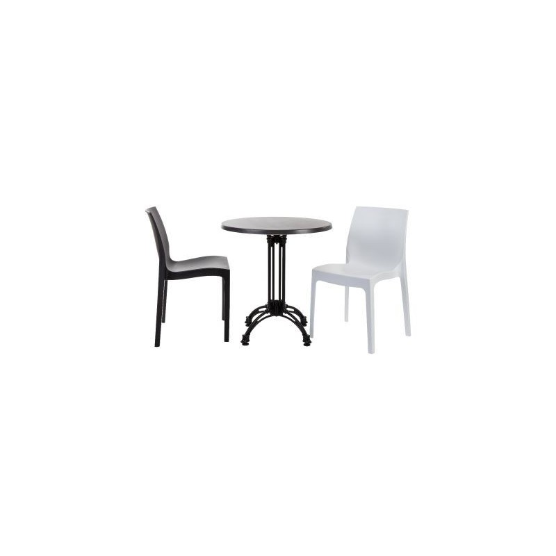 Base de mesa EIFFEL NEW-4, aluminio, 4 pies, negra, altura 70 cms-0