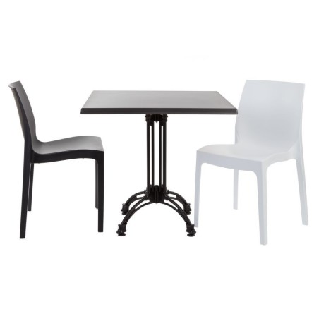 Base de mesa EIFFEL NEW-4, aluminio, 4 pies, negra, altura 70 cms-1