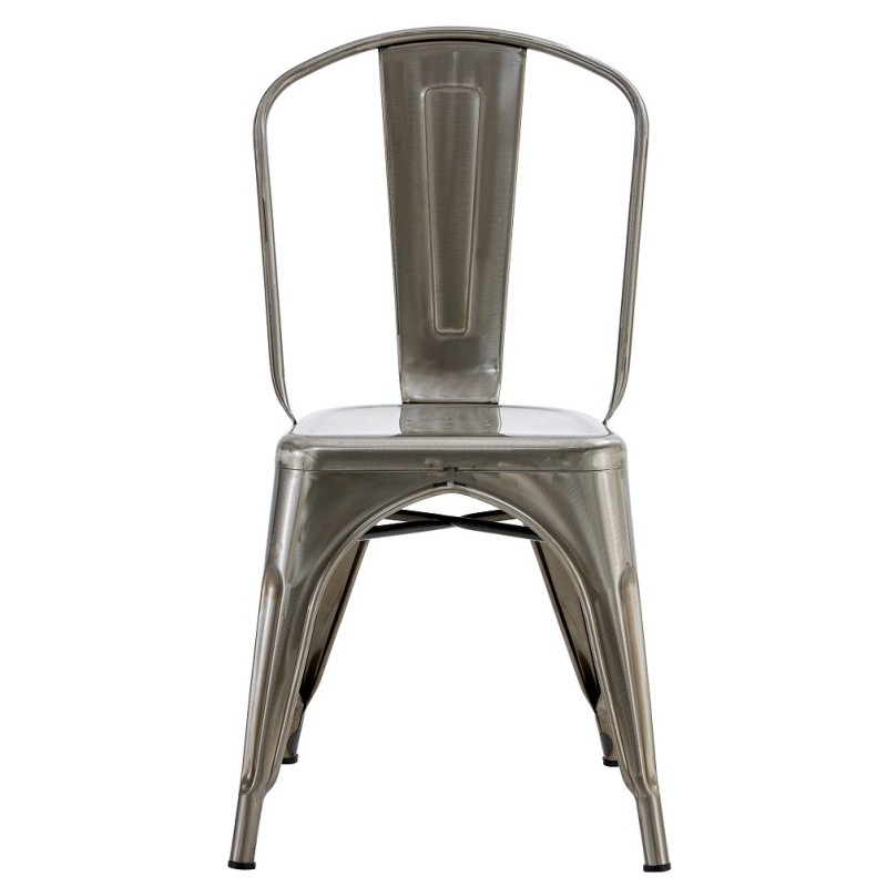 Silla TOL EK BRUSHED, acero, plata-0