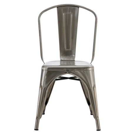 Silla TOL EK BRUSHED, acero, plata-0