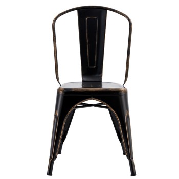 Silla TOL EK VINTAGE, acero, negra 2