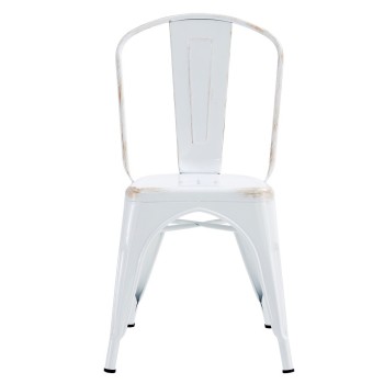 Silla TOL EK VINTAGE, acero, blanco 2