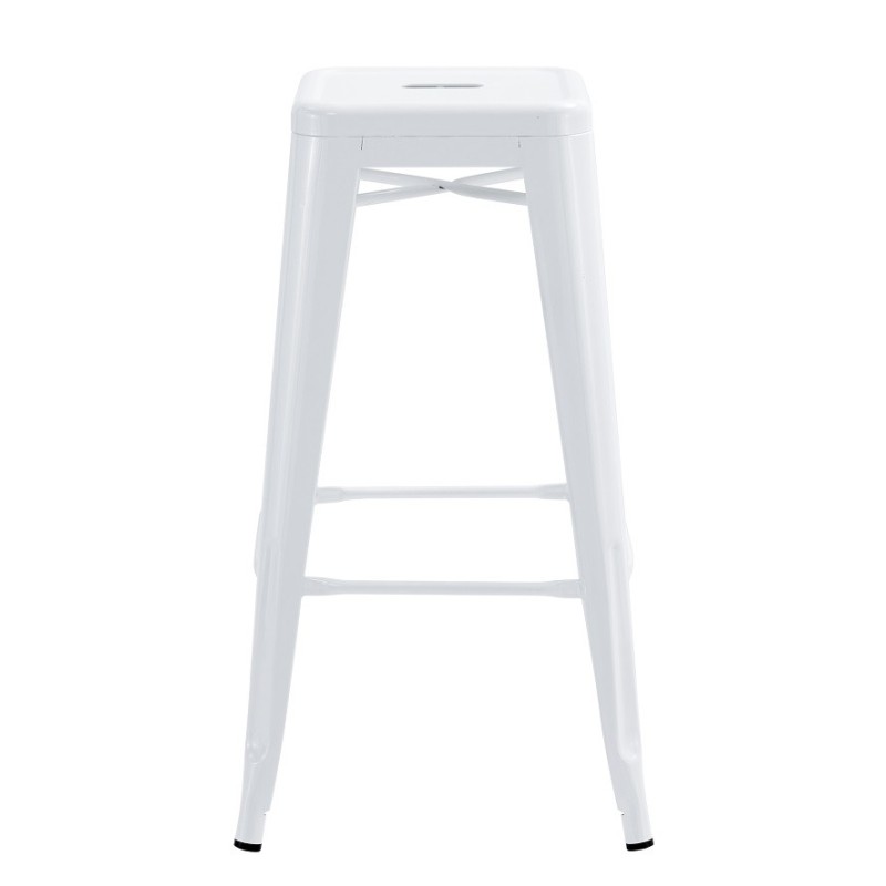 Taburete TOL EK LIMITED, acero, blanco-1