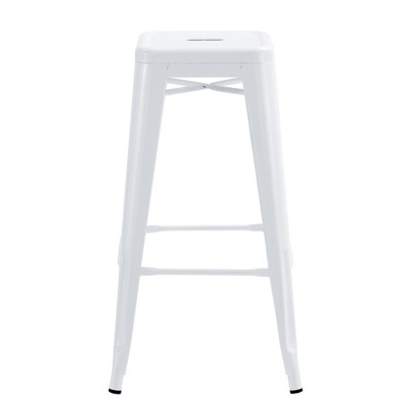 Taburete TOL EK LIMITED, acero, blanco-1