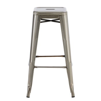 Taburete TOL EK BRUSHED, acero, plata 2