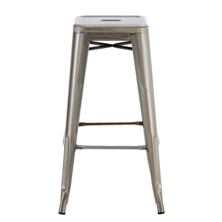 Taburete TOL EK BRUSHED, acero, plata-0