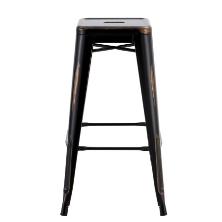 Taburete TOL EK VINTAGE, acero, negro-0