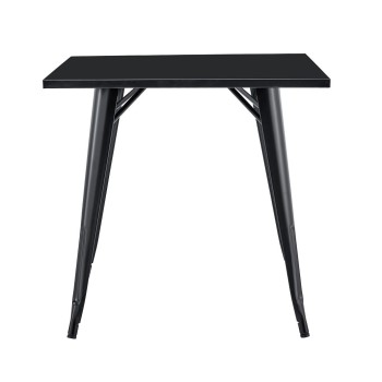 Mesa TOL EK LIMITED, acero, negra, 80x80 cms 2