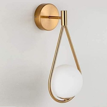 Aplique BRAD, metal dorado, tulipa blanca 2